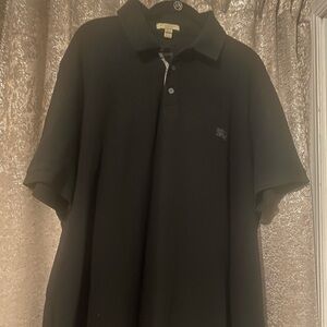 Burberry men polo shirt black XXXL